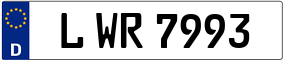 Trailer License Plate